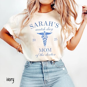 Match Day Shirt Custom Medical Student Match Day Shirt Personalized Match Day Mom  Of The Doctor Tshirt Doctor Residency Family Matching