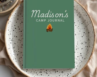 Personalized Camping Journal Custom Notebook Camping Birthday Gift For Girl Summer Camp Journal Custom Name Journal Custom Journal Gift