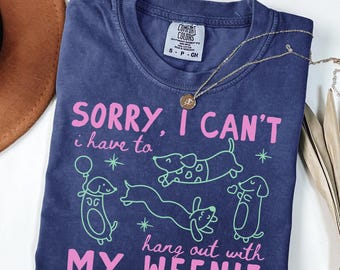 Dachshund Gifts, Comfort Colors Dachshund Mom Shirt, Dachshund Owner, Best Dog Mom Gift, Dachshund Dad Gift Tshirt, Weiner Dog Mom Shirt