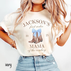 First Rodeo First Birthday Shirt Western Theme Birthday Boy 1st Birthday Rodeo Mama Dada Shirt Cowboy First Birthday Matching Family Shirt