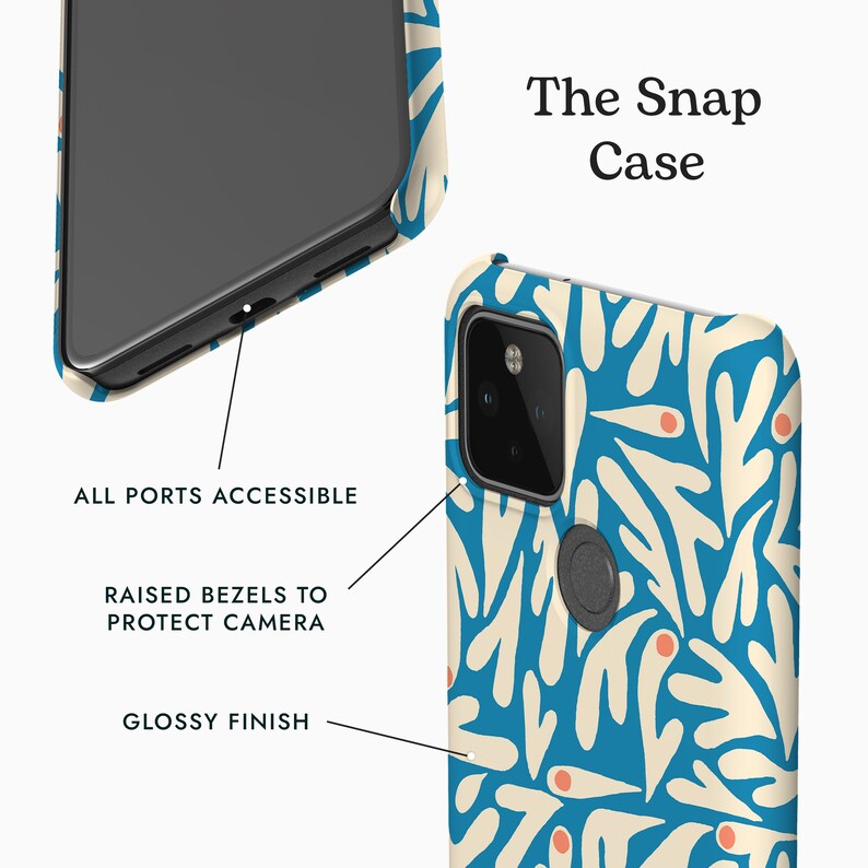 Abstract Leaves Floral Phone Case for Google Pixel 8 Case, Pixel 7 Case