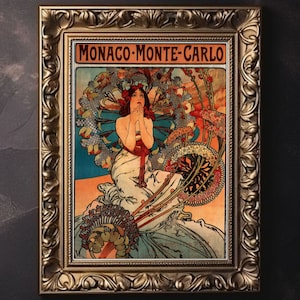 Alphonse Mucha Art | Alphonse Mucha Print | Art Nouveau Wall Art | Giclée Matte Art Poster Print | Art Nouveau Print | Art Noveau Poster