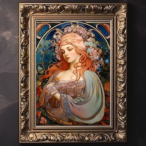 Alphonse Mucha Art | Alphonse Mucha | Art Nouveau Stained Glass | Giclée Matte Art Poster Print | Art Nouveau Print | Art Noveau Poster