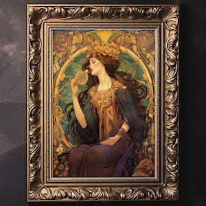Alphonse Mucha Art | Alphonse Mucha | Art Nouveau Stained Glass | Giclée Matte Art Poster Print | Art Nouveau Print | Art Noveau Poster