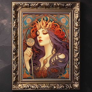 Alphonse Mucha Art | Alphonse Mucha Print | Art Nouveau Stained Glass | Giclée Matte Art Poster | Art Nouveau Print | Art Noveau Poster