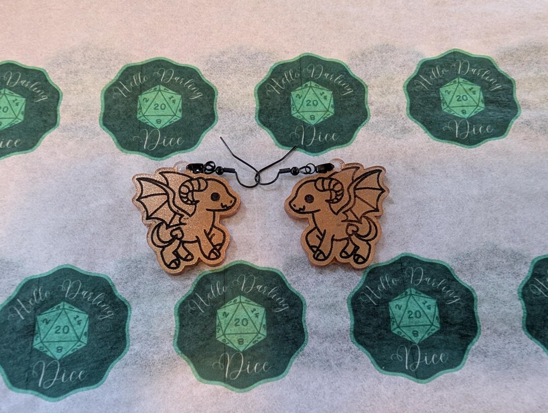 Cutie Cryptid Earrings - Jersey Devil - Etsy