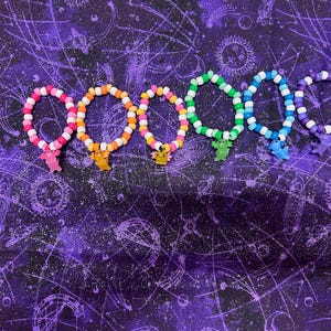 Axolotl Kandi Beaded Bracelet