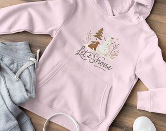 Let It Snow Winter Hoodie - Cozy and Festive for Kids