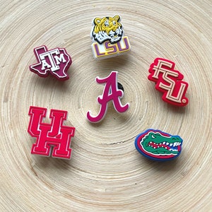 College Team Croc Charms - Basketball Shoe Charms - Sports Shoe Charms - Sporty Croc Charms - Sports Gift - Sports Fan - March Madness
