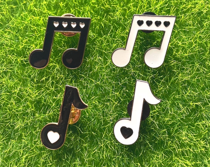 Musik Emaille Pins - Musiknote Emaille Pins - Musikalische Emaille Pins - Charmverse