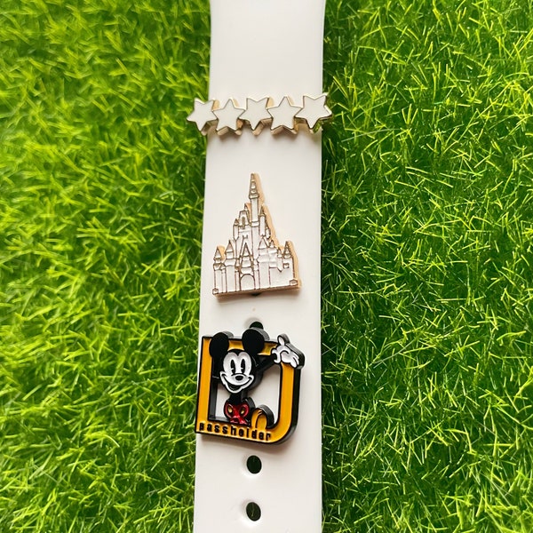 Disney Apparel Watch Charms -Apple Watch Charms - Mickey & Minnie Watch Band Charms - Magic Castle Disney Charms - Park Apparel Watch Charms