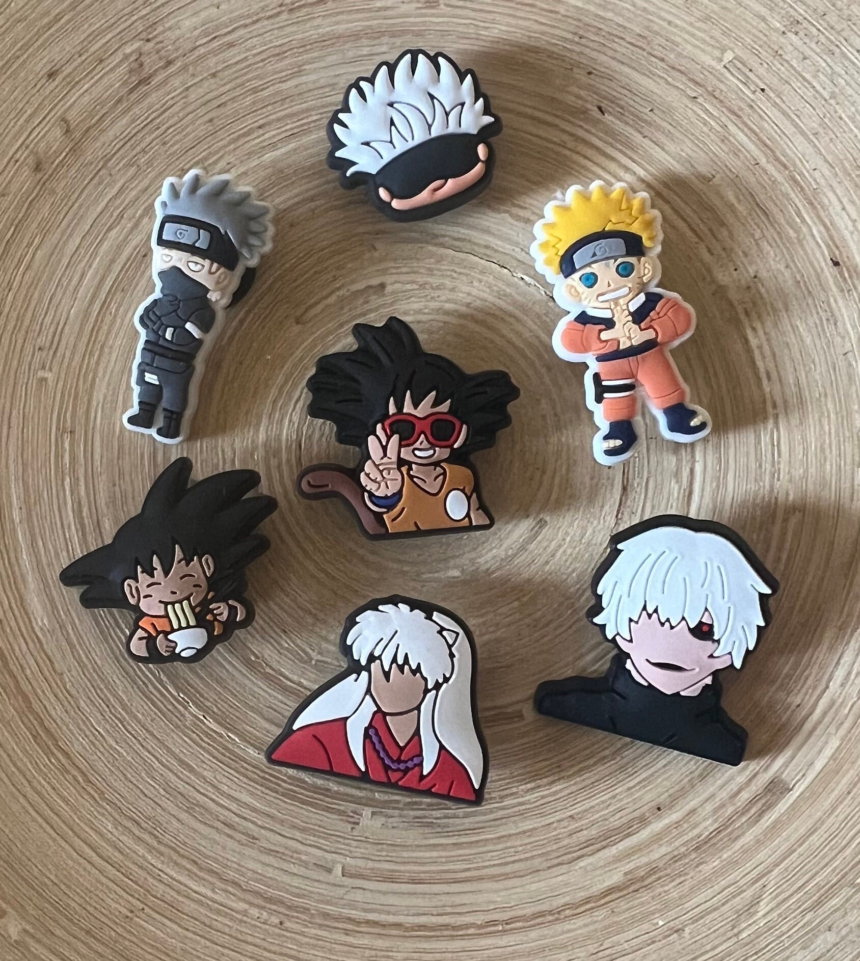 1PCS Moda Crocs Jibbitz Acessórios Criativo  Naruto  Desenho