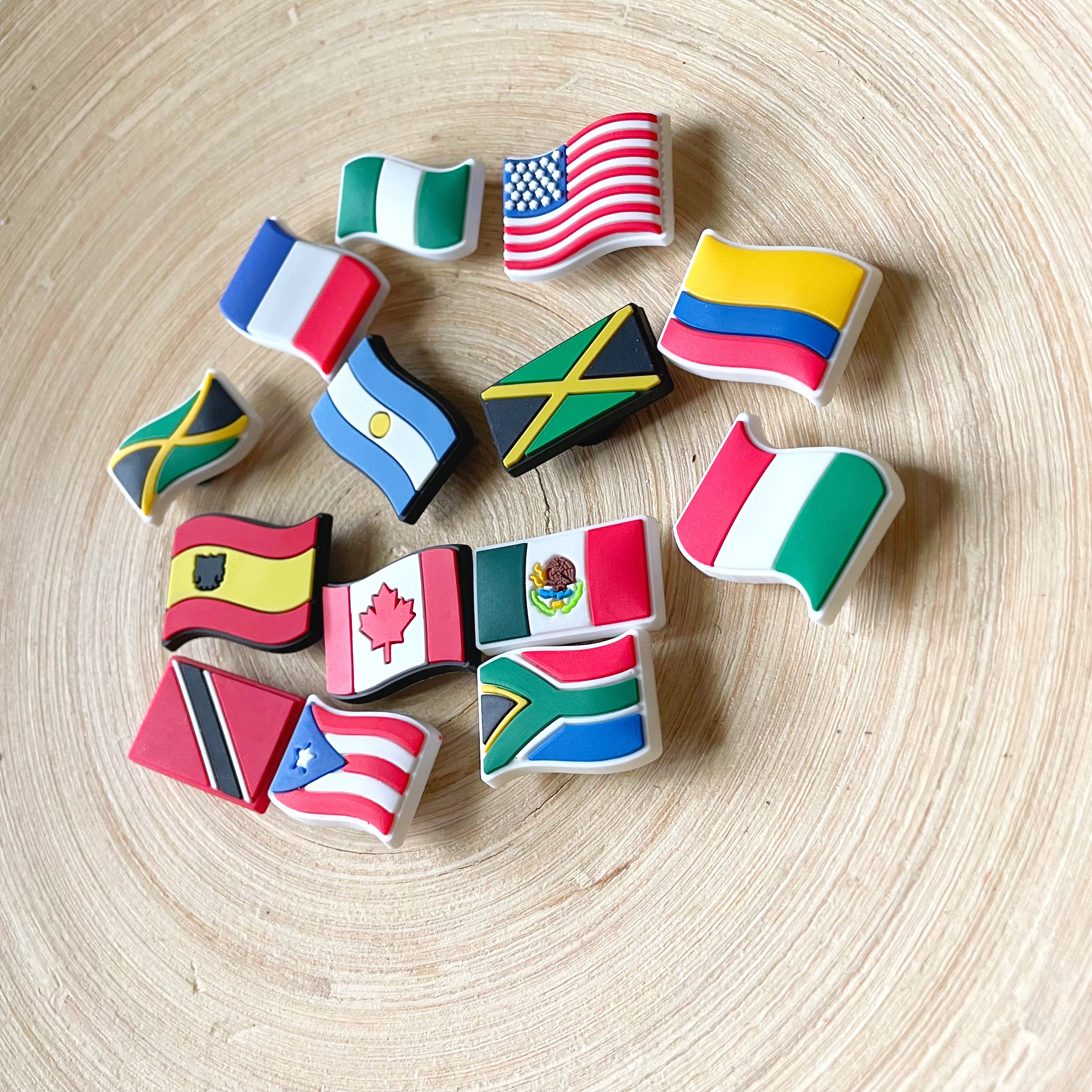 Country Flags of the World Croc Charms Flag Croc Charms Usa Flag Croc