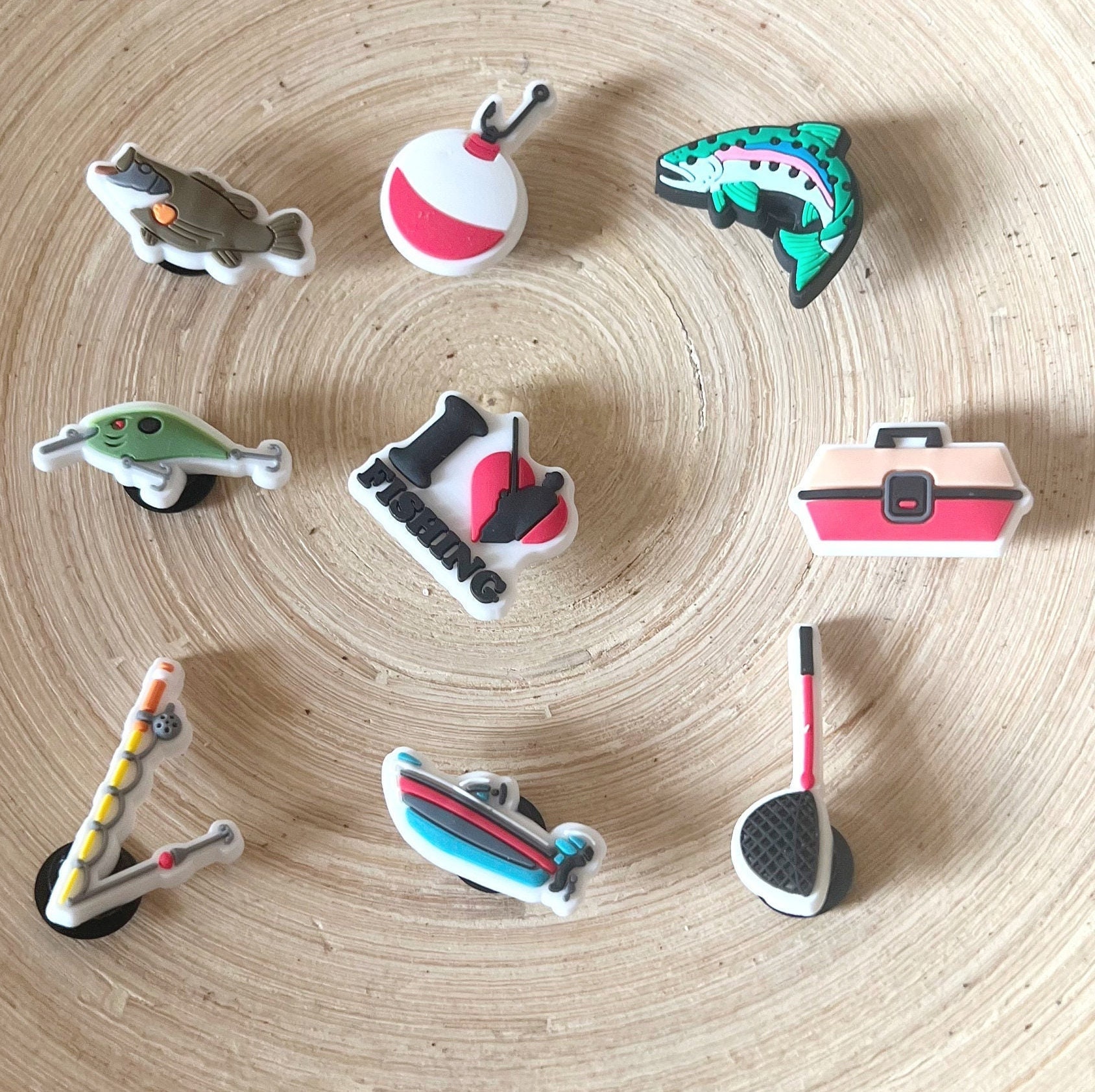 Fishing croc charms clearance
