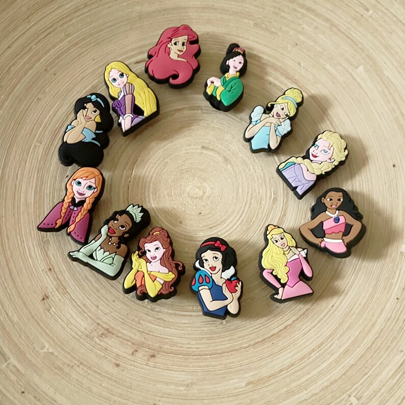 Princess Charms Character Shoe Charms Gifts for Disney Lovers Gifts for
