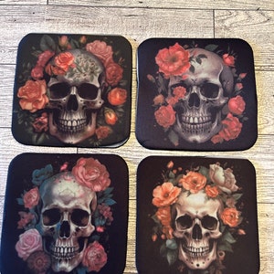 Skulls Coasters (set of 4)