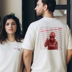 Sebastian Vettel Comfort Colors Shirt, Sebastian Vettel Shirt, Sebastian Vettel, F1 Shirt, Ferrari Shirt, Ferrari, Retro F1, F1 Gift