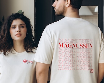 Kevin Magnussen Comfort Colors-shirt, Kevin Magnussen-shirt, Kevin Magnussen, Formule 1-shirt, F1-shirt, Haas-shirt, Haas, F1 Merch, F1