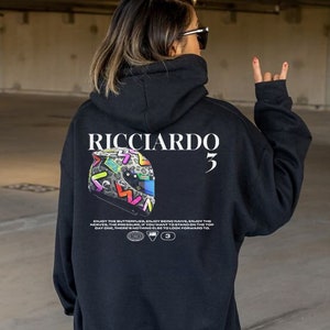 Daniel Ricciardo Helmet Hoodie, F1 Hoodie, F1 Sweatshirt, F1 Gift, F1, F1 Merch, F1 Shirt, Daniel Ricciardo, Red Bull, Red Bull Shirt