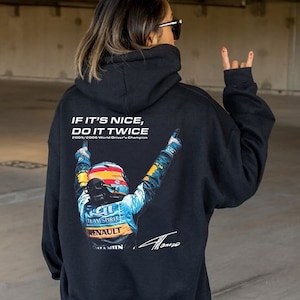 Retro Fernando Alonso Paper WDC Hoodie, F1 Hoodie, F1 Sweatshirt, F1 Gift, F1, F1 Shirt, Fernando Alonso, Aston Martin, Aston Martin Shirt