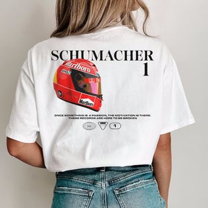Michael Schumacher Helmet Comfort Colors Shirt, Michael Schumacher, Ferrari Shirt, Michael Schumacher Shirt, F1, Retro F1, F1 Gift, F1 Shirt