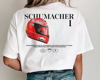 Michael Schumacher Helmet Comfort Colors Shirt, Michael Schumacher, Ferrari Shirt, Michael Schumacher Shirt, F1, Retro F1, F1 Gift, F1 Shirt