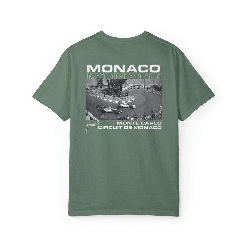 Chemise couleur confort graphique Monaco, chemise Formule 1, F1, F1, rétro F1, chemise F1, Formule 1, chemise course, Monaco, Formule 1, séné image 6