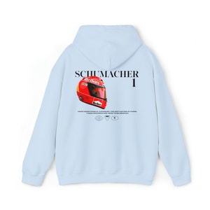 Felpa con cappuccio con casco Michael Schumacher, Felpa con cappuccio F1, Felpa F1, Regalo F1, F1, Merchandising F1, Maglietta F1, Michael Schumacher, Ferrari, Maglietta Ferrari immagine 8