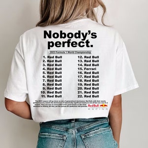 Red Bull "Nobody's Perfect" Shirt