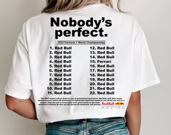 Chemise Red Bull « Il n'y a pas de parfait »