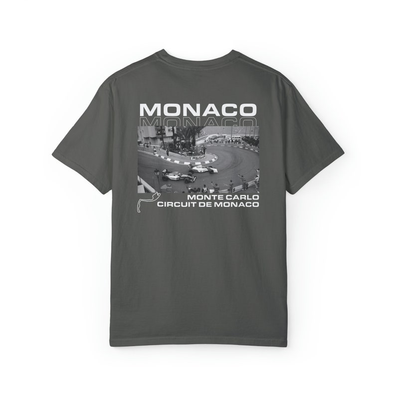 Chemise couleur confort graphique Monaco, chemise Formule 1, F1, F1, rétro F1, chemise F1, Formule 1, chemise course, Monaco, Formule 1, séné image 7
