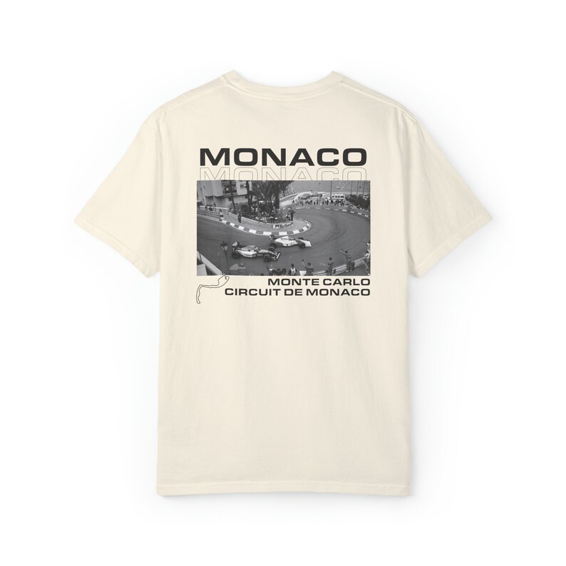 Chemise couleur confort graphique Monaco, chemise Formule 1, F1, F1, rétro F1, chemise F1, Formule 1, chemise course, Monaco, Formule 1, séné image 5