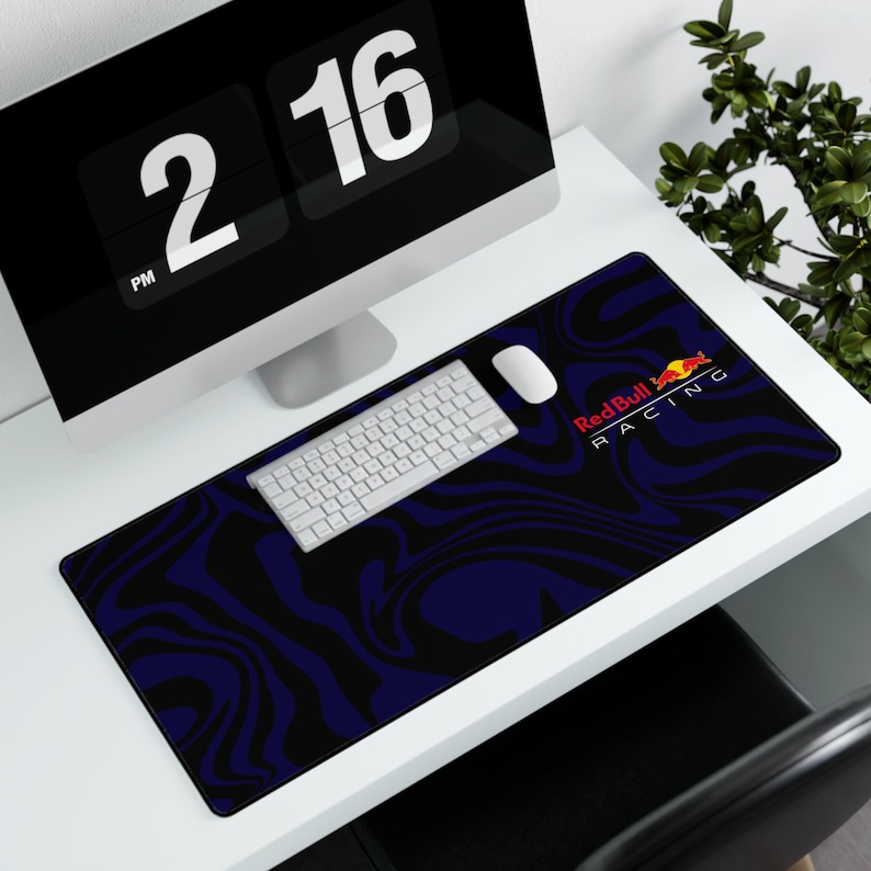 Red Bull Desk Mat, Red Bull Mouse Pad, Red Bull, Formula 1, F1, F1 Gift, F1 Merch, F1 Mouse Pad, Max Verstappen, Sergio Perez, F1 Shirt image 1