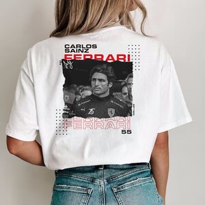 Carlos Sainz Paper Cutout Comfort Colors Camisa, Carlos Sainz, Ferrari, Camisa Ferrari, Camisa Carlos Sainz, F1, Retro F1, Regalo F1, Camisa F1