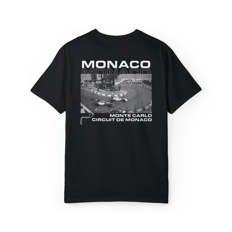 Chemise couleur confort graphique Monaco, chemise Formule 1, F1, F1, rétro F1, chemise F1, Formule 1, chemise course, Monaco, Formule 1, séné image 4