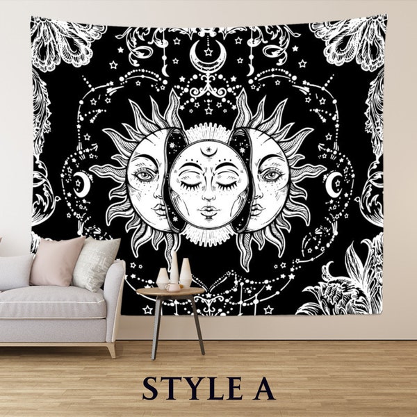 Black and White Tapestry Etsy