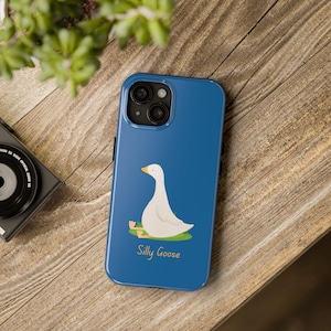 Goose Phone Case - Minimalistic Goose Phone Case , Cute Gift for Animal Lovers, Goose lover gift, Geese lover gift, Farmhouse Chic