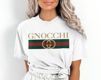 Gnocchi T-Shirt, Funny Fashion Tee, Foodie T-Shirt Gift, Italian Food, Pasta Lover, Food Shirts, Designer T-Shirt, Comfort Colors  Top