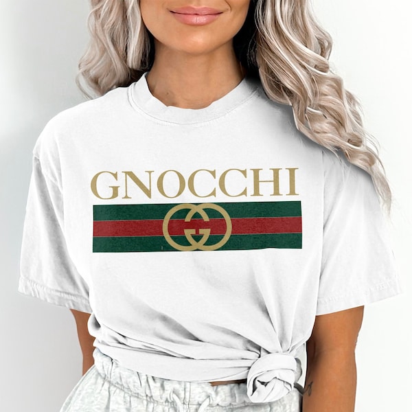 Gnocchi T-Shirt, Funny Fashion Tee, Foodie T-Shirt Gift, Italian Food, Pasta Lover, Food Shirts, Designer T-Shirt, Comfort Colors  Top