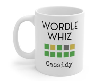 Wordle Whiz Mug, Wordle In Two Guesses Personalized Wordle Mug, Wordle Lover, Wordler Gift, You Mean The Wordle To Me, Wordle Gift