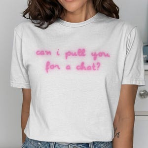 T-shirt Love Island, neon mag ik je een praatje maken Love Island Quotes, grappig citaat T-shirt, cadeau voor fans van Love Island, shirt geïnspireerd op tv-show