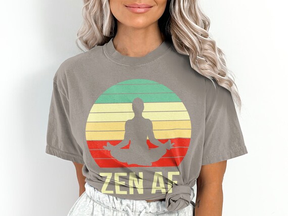 Zen Af Funny Yoga Tee Shirt Zen Af Funny Yoga Tee Shirt