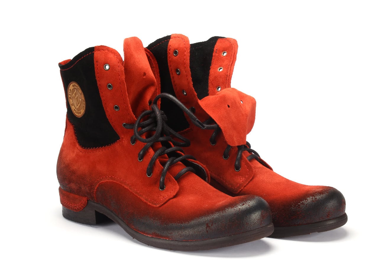 Red Men’s Suede Leather Boots Colin