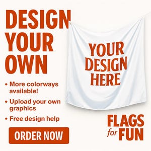 Custom Flag Single or Double-Sided Personalized Flags for Events Party Wall Dorm Decor Personalized Christmas Last minute gift