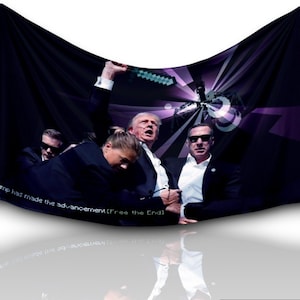 Donald Trump Free The End Dorm Flag | Room Flag | Gym Flag | Flag For Her | Flag For Him | Wall Decor | Room Decor | Funny Decor | College