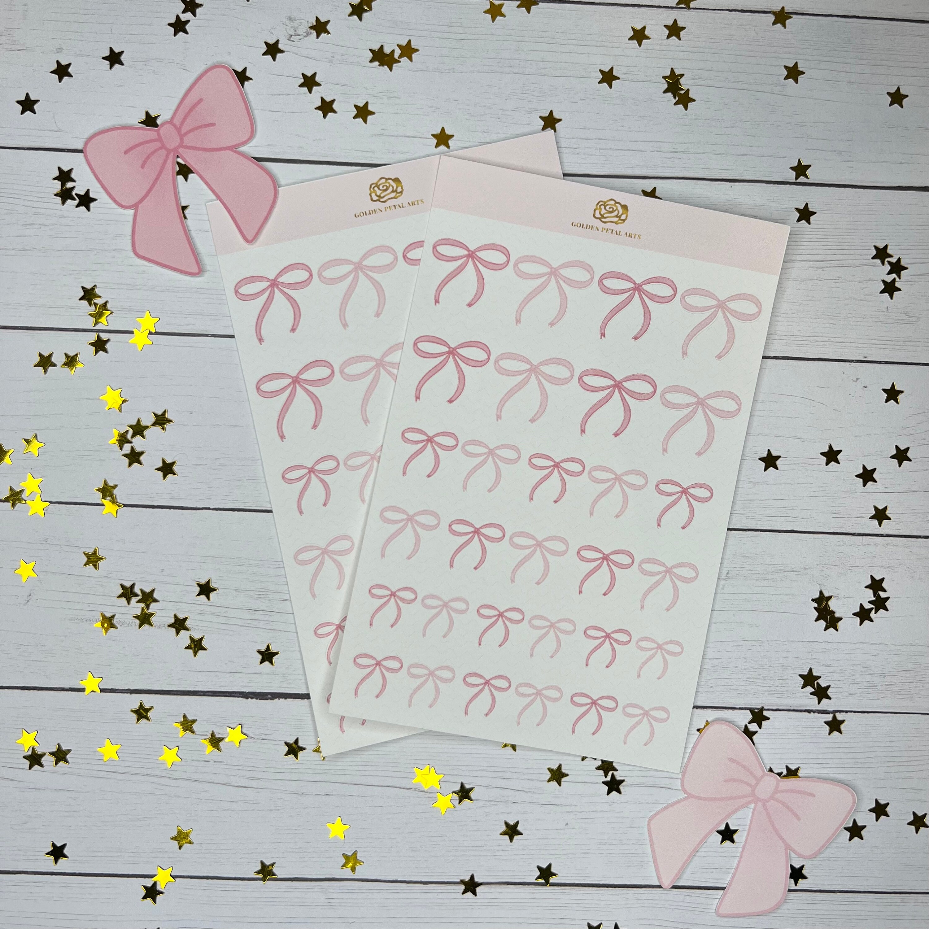 Coquette Bow Sticker Sheet - Etsy