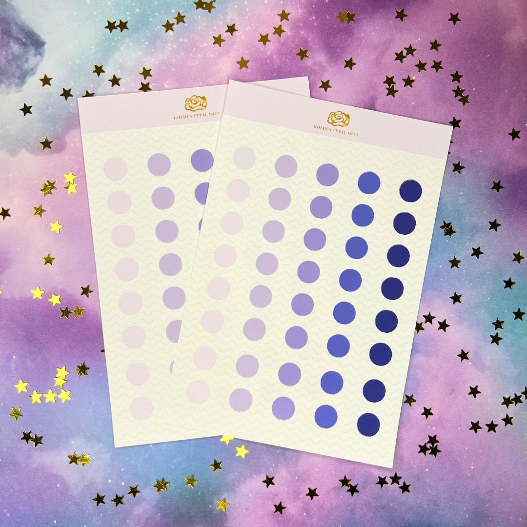 MEDIUM Gradient Circles Sticker Sheet (1 Pc) (MORE COLORS) - Etsy