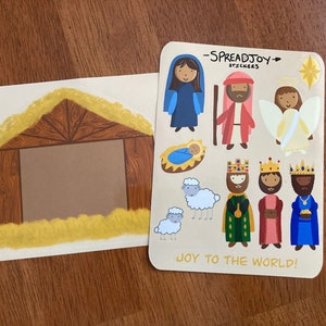 Nativity Christian Christmas Sticker Sheet