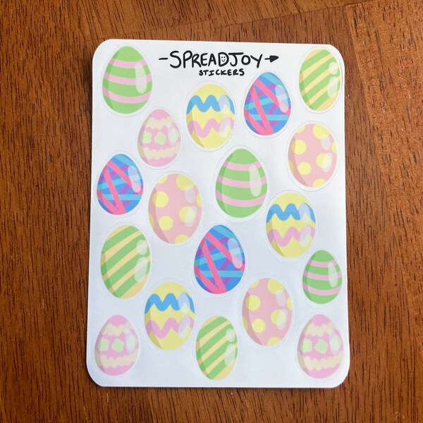 Easter Egg Springtime Sticker Sheet