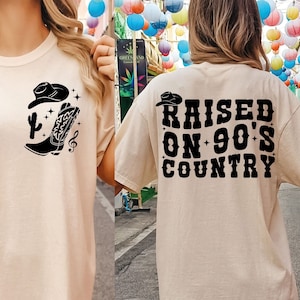 Criado em SVG country dos anos 90, country png dos anos 90, música country svg, camisa ocidental dos anos 90 country svg